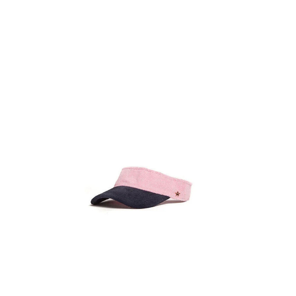 Jocelyn Majorca Color Block French Terry Visor Pink Retail $60